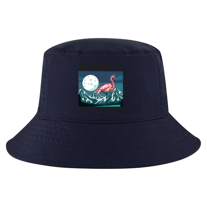 Respect The Flamingo Funny Animal Bird Gift Cool Comfort Performance Bucket Hat