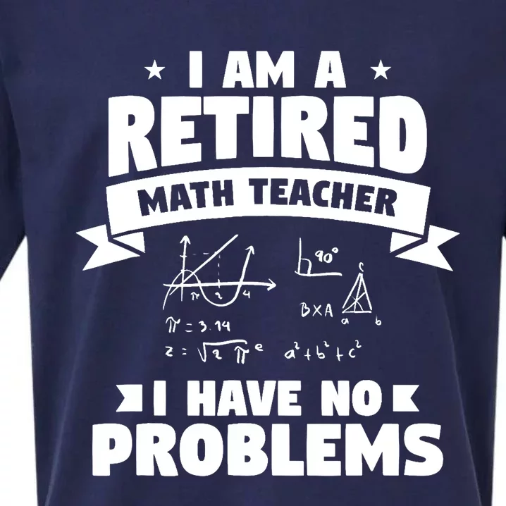 Retired Teacher Funny Retirement Quote For A Math Educator Sueded Cloud Jersey T-Shirt