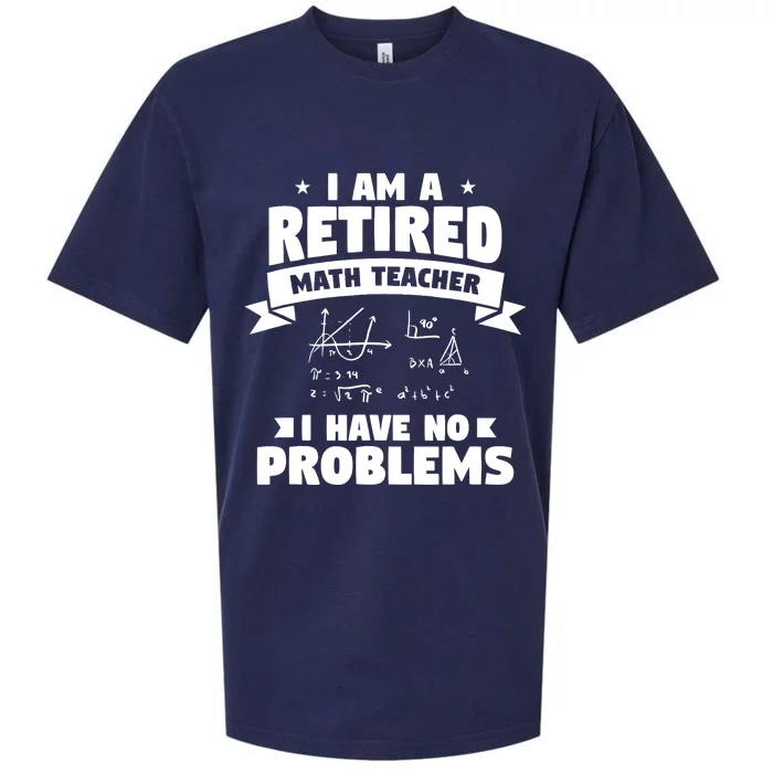 Retired Teacher Funny Retirement Quote For A Math Educator Sueded Cloud Jersey T-Shirt