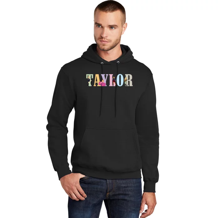 Retro Taylor First Name Personalized Groovy Birthday Girl Hoodie