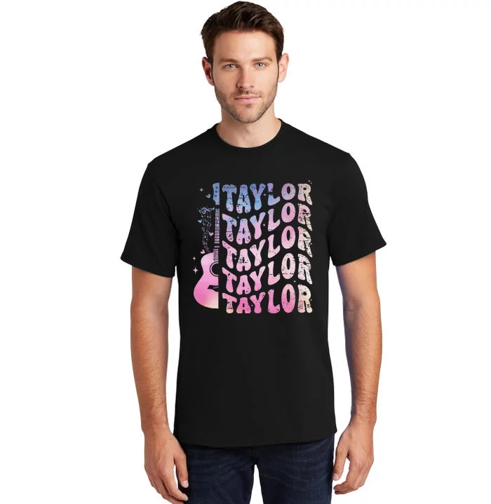 Retro Taylor First Name Retro Taylor Personalized Name Tall T-Shirt