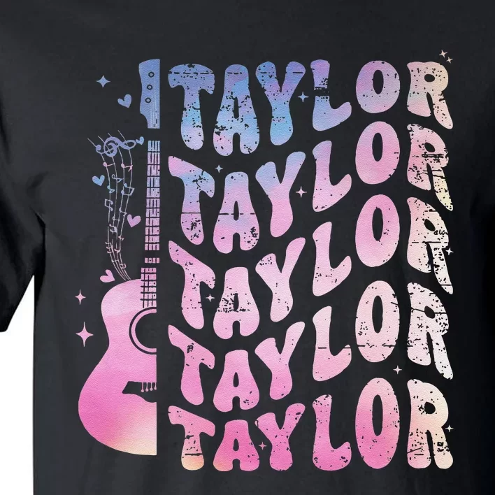 Retro Taylor First Name Retro Taylor Personalized Name Tall T-Shirt