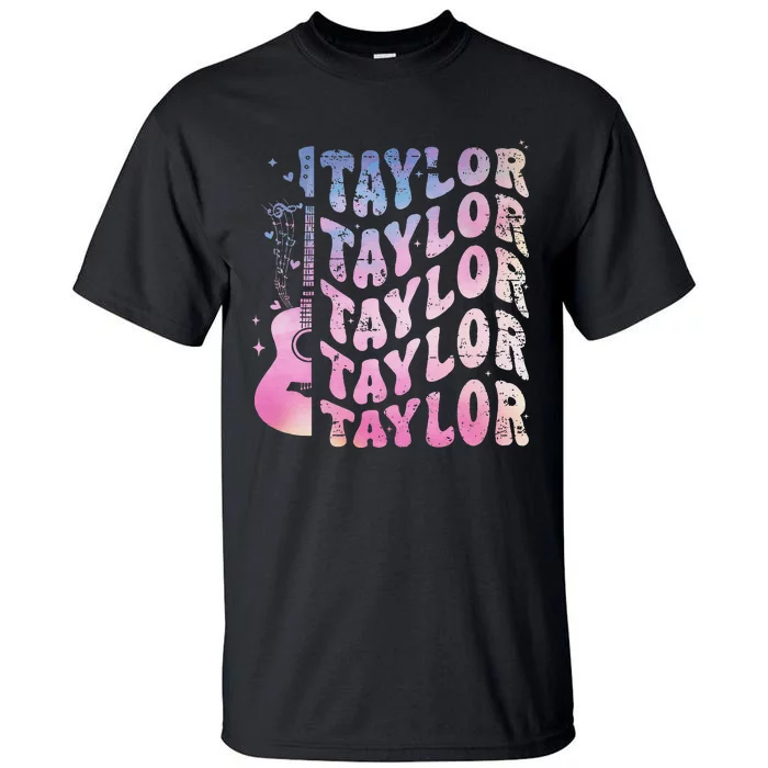 Retro Taylor First Name Retro Taylor Personalized Name Tall T-Shirt