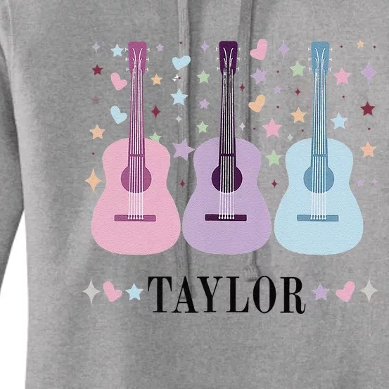 Retro Taylor First Name Personalized Groovy 80s Women's Pullover Hoodie