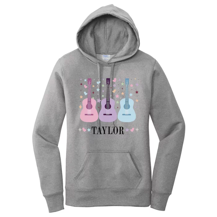 Retro Taylor First Name Personalized Groovy 80s Women's Pullover Hoodie