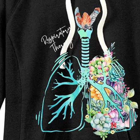 Respiratory Therapy Flower Lung Respiratory Therapist Women's Fleece Hoodie