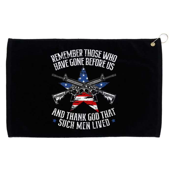 Remember The Fallen Soldiers Usa Flag American Grommeted Golf Towel