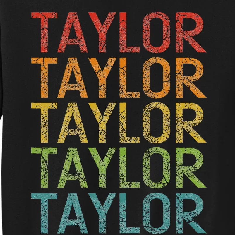 Retro T.AYLOR First Name Personalized Sweatshirt