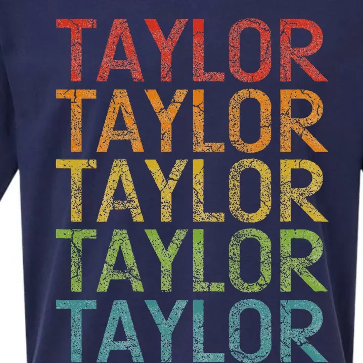 Retro T.AYLOR First Name Personalized Sueded Cloud Jersey T-Shirt