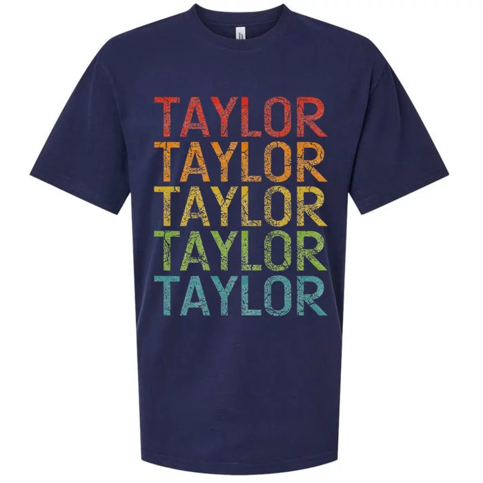 Retro T.AYLOR First Name Personalized Sueded Cloud Jersey T-Shirt