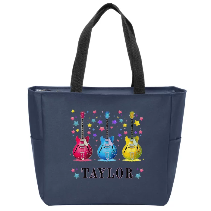 Retro Taylor First Groovy 80s Zip Tote Bag