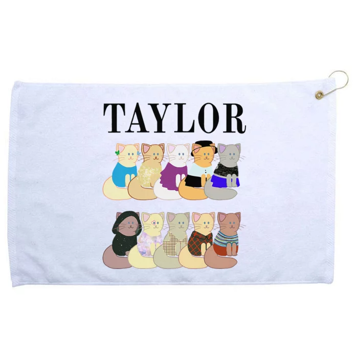 Retro Taylor First Name Personalized Name Groovy Grommeted Golf Towel