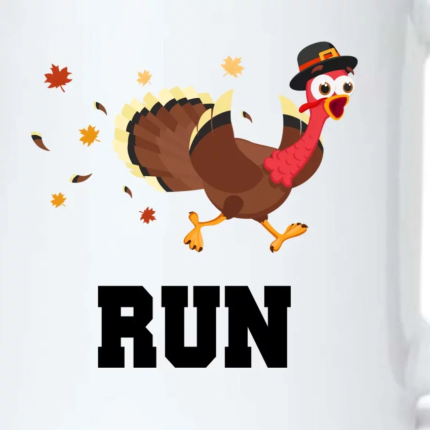 Run Turkey Funny Thanksgiving Black Color Changing Mug