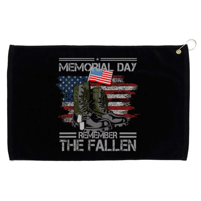 Remember The Fallen Veteran Military Vintage Grommeted Golf Towel