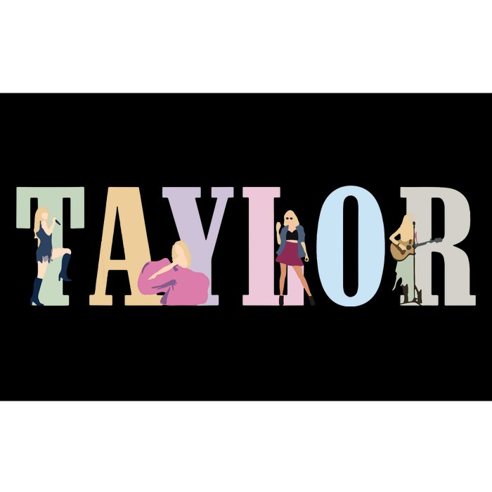 Retro Taylor First Name Personalized Groovy Birthday Girl Bumper Sticker