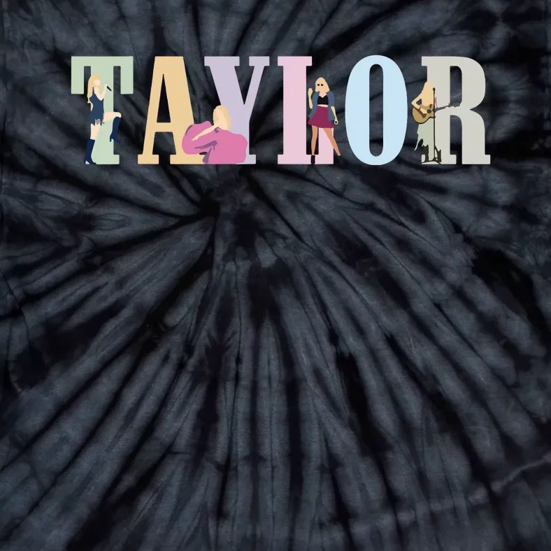 Retro Taylor First Name Personalized Groovy Birthday Girl Tie-Dye T-Shirt