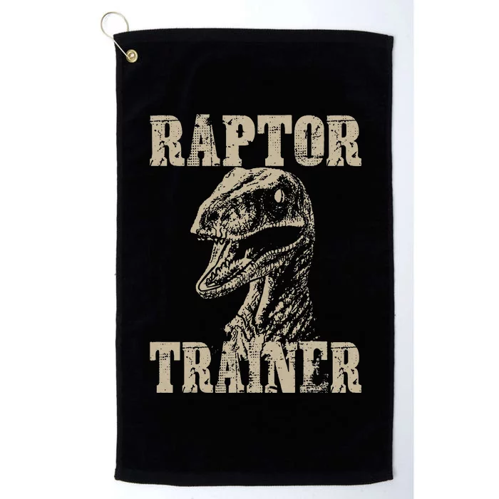 Raptor Trainer Funny Dinosaur Lover Halloween Costume Platinum Collection Golf Towel