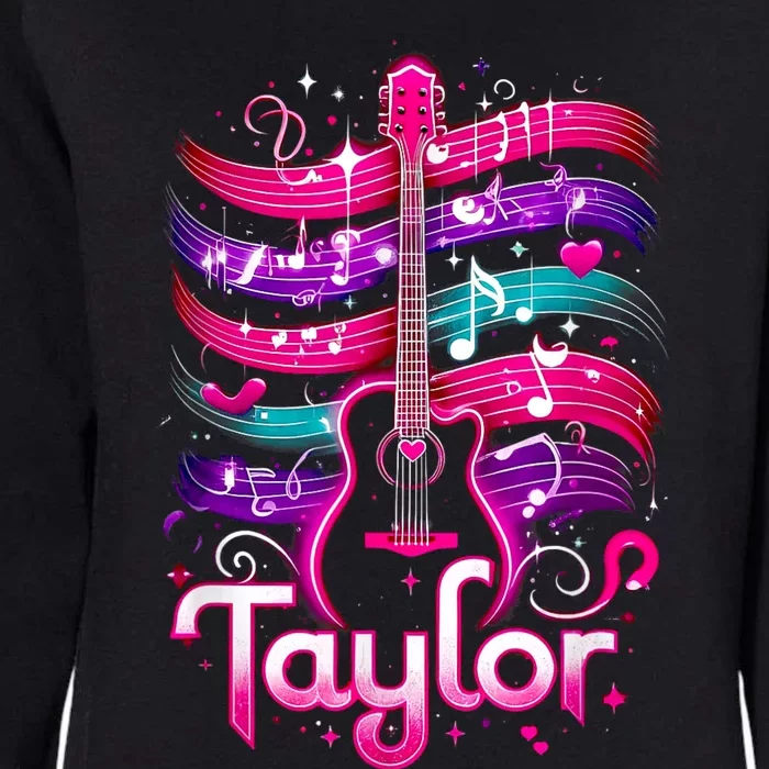 Retro Taylor First Name Personalized Groovy Birthday Gift Womens California Wash Sweatshirt