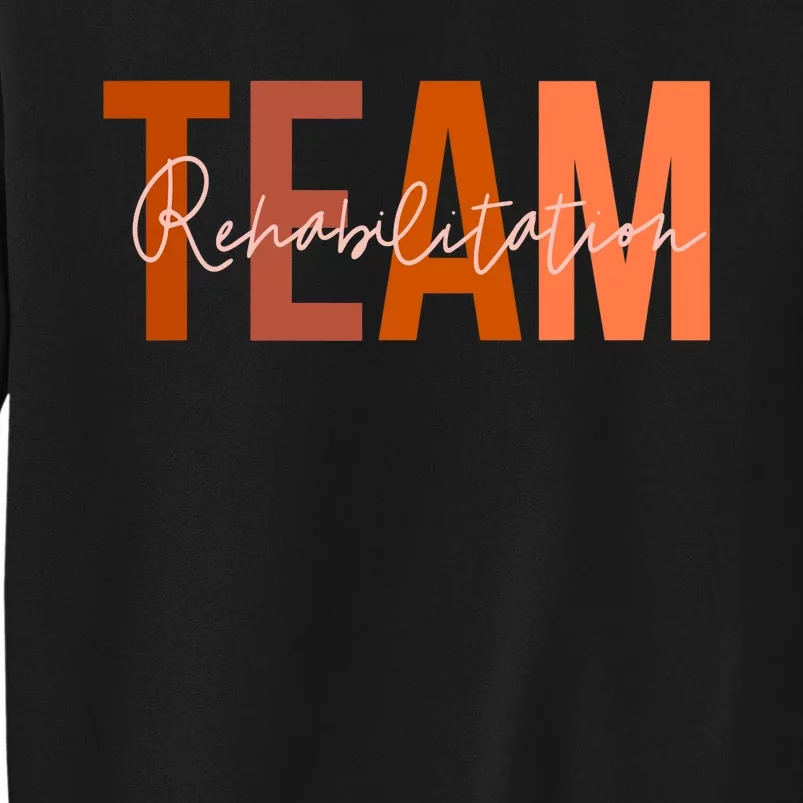 Rehab Team For Rehabilitation Matching Therapy Month Sweatshirt