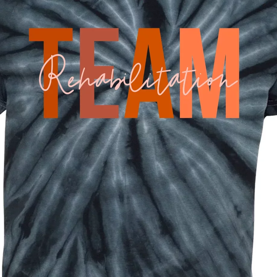 Rehab Team For Rehabilitation Matching Therapy Month Kids Tie-Dye T-Shirt