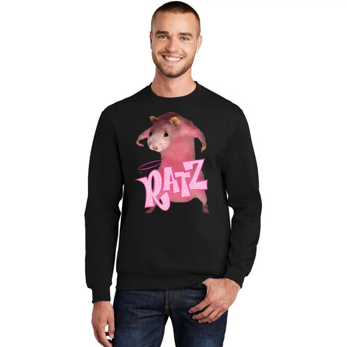 Ratz Top Funny Rat Meme Internet Humour Tall Sweatshirt