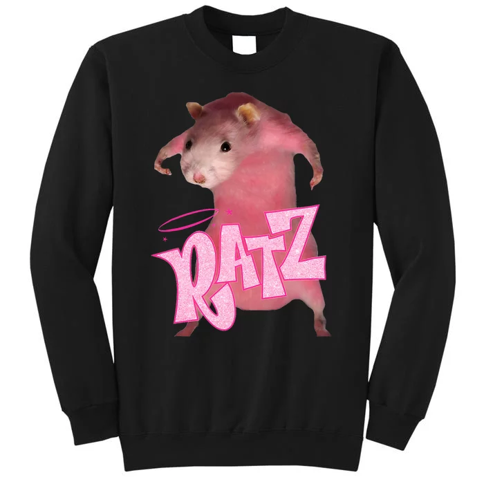 Ratz Top Funny Rat Meme Internet Humour Tall Sweatshirt