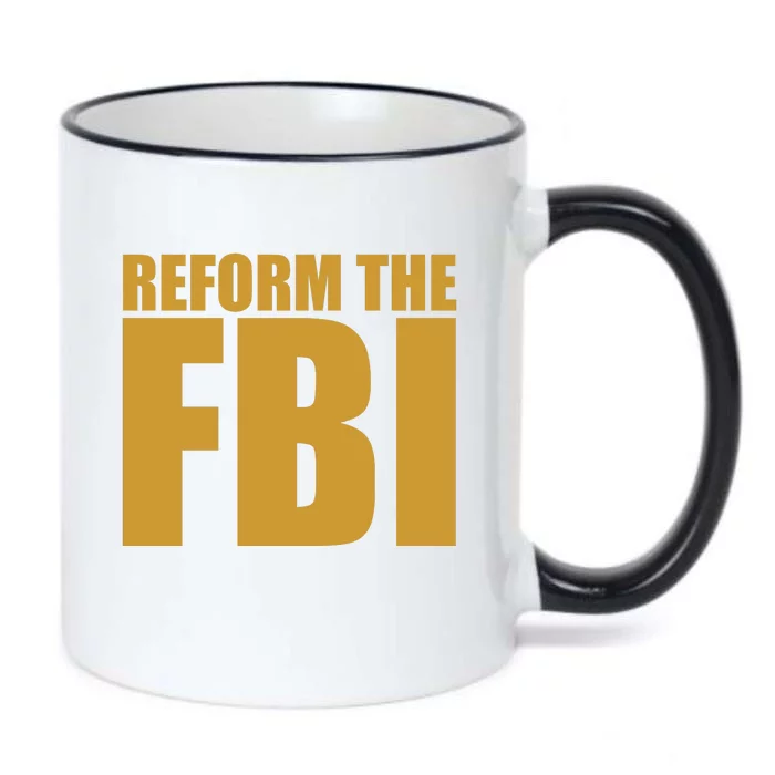 Reform The FBI Black Color Changing Mug