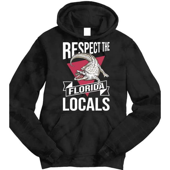 Respect The Florida Locals Alligator Zoo Animal Lover Tie Dye Hoodie