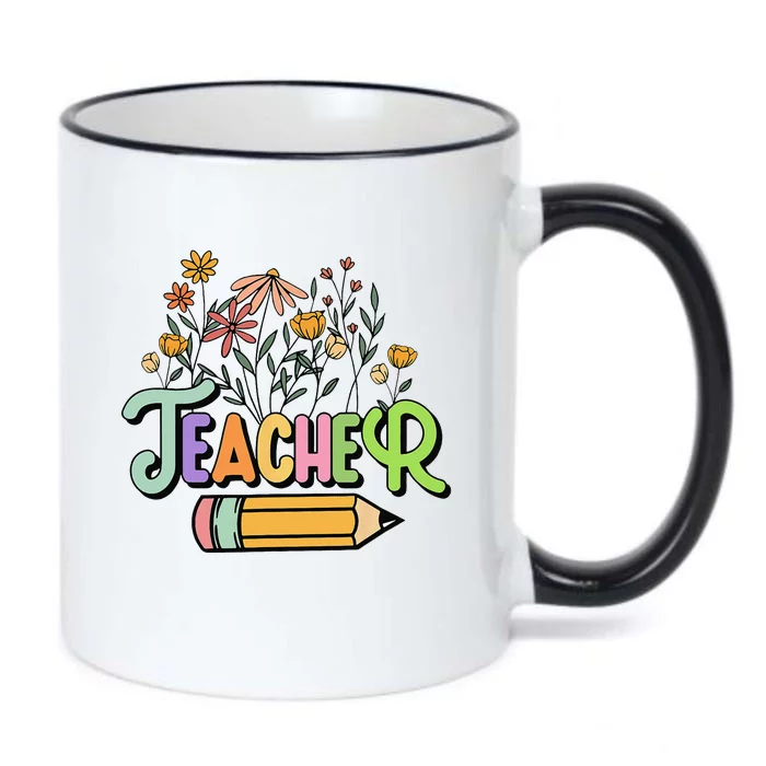 Retro Teache for  Best Teacher Gifts Black Color Changing Mug