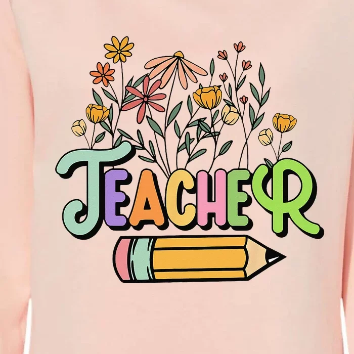 Retro Teache for  Best Teacher Gifts Womens California Wash Sweatshirt