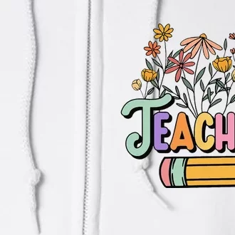 Retro Teache for  Best Teacher Gifts Full Zip Hoodie