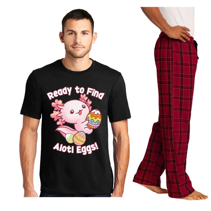 Ready To Find Alotl Eggs! Cute Axolotl Anime Kawaii Easter Pajama Set