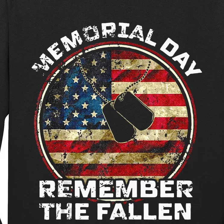 Remember The Fallen Veteran Military Happy Memorial Day Long Sleeve Shirt