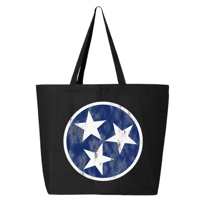 Retro Tennessee Flag Star Logo Volunr State Nashville TN 25L Jumbo Tote