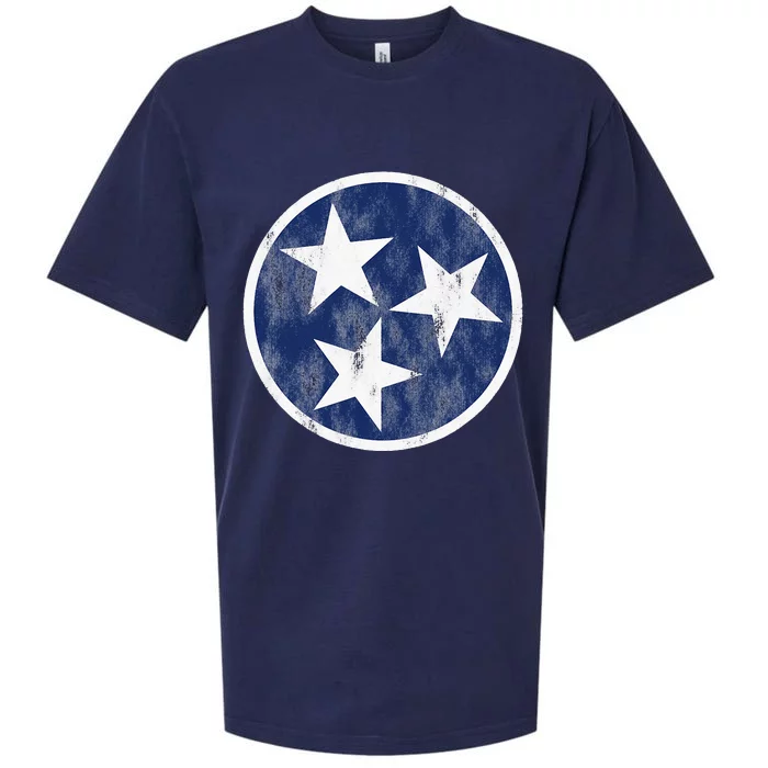 Retro Tennessee Flag Star Logo Volunr State Nashville TN Sueded Cloud Jersey T-Shirt