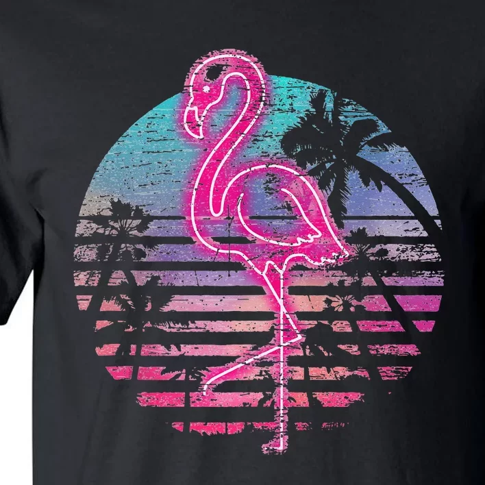 Retro Tropic Flamingo Tall T-Shirt