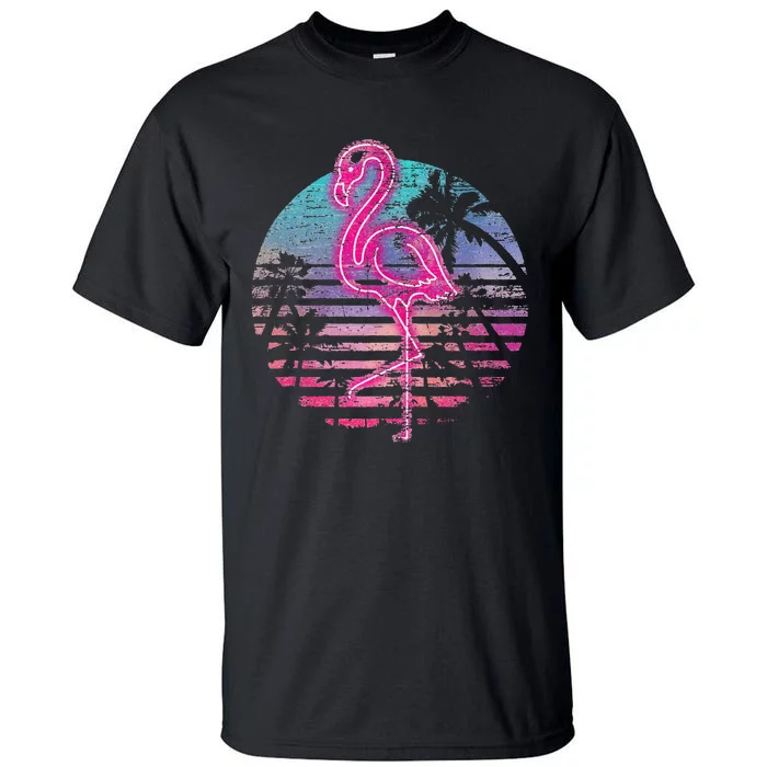 Retro Tropic Flamingo Tall T-Shirt