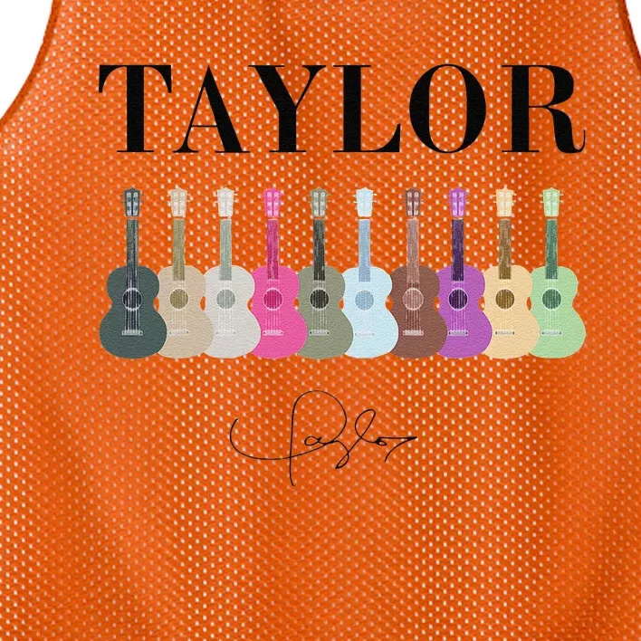 Retro Taylor First Name Personalized Groovy Bday Mesh Reversible Basketball Jersey Tank