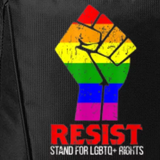 Raise The Fist Resist Pride Festival Lgbtq Rights City Backpack