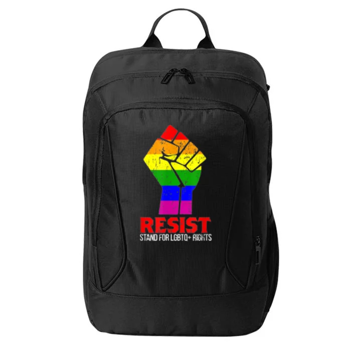 Raise The Fist Resist Pride Festival Lgbtq Rights City Backpack