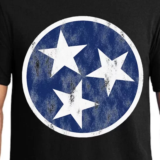 Retro Tennessee Flag Star Logo Volunr State Nashville TN Pajama Set