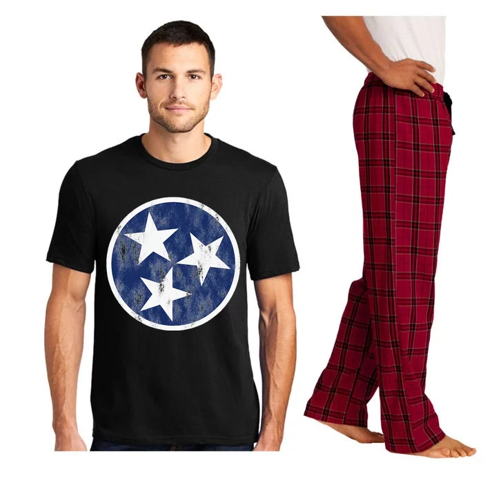 Retro Tennessee Flag Star Logo Volunr State Nashville TN Pajama Set