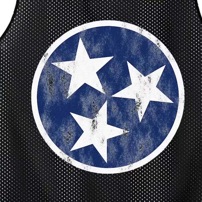 Retro Tennessee Flag Star Logo Volunr State Nashville TN Mesh Reversible Basketball Jersey Tank