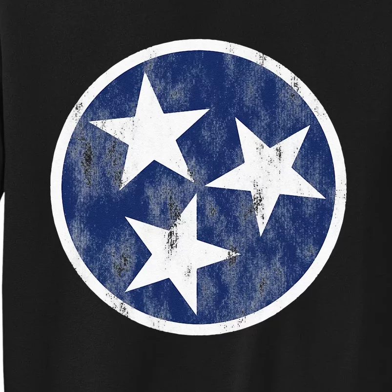 Retro Tennessee Flag Star Logo Volunr State Nashville TN Tall Sweatshirt