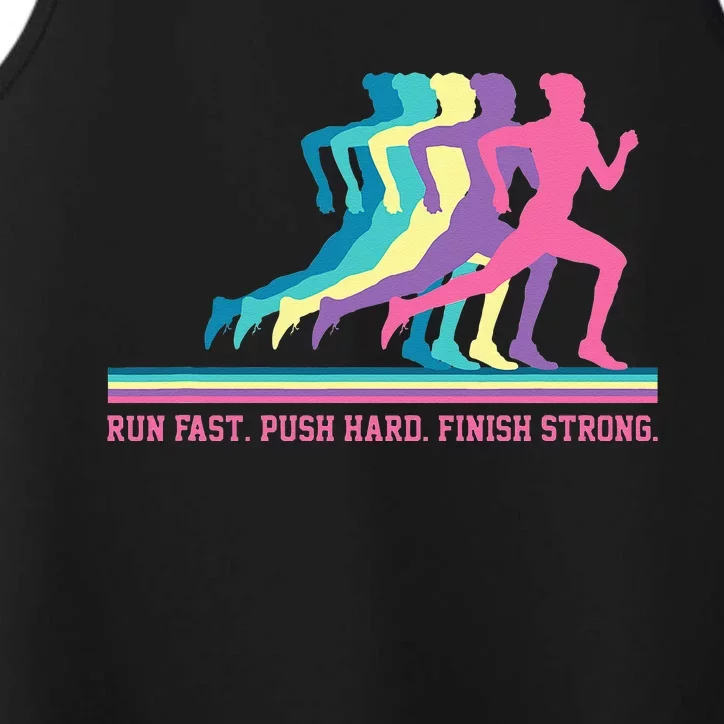 Running Track & Field Runner Motivational Training Performance Tank