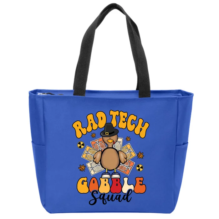 Rad Tech Gobble Squad Happy Thanksgiving Cute Gift Zip Tote Bag