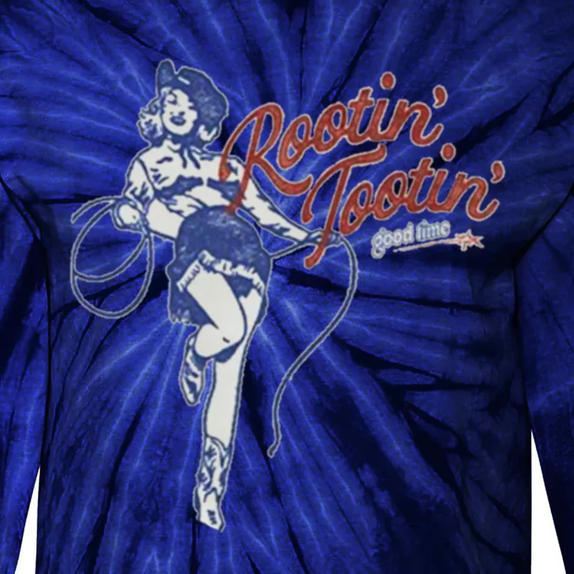 Rootin Tootin Good Time Tie-Dye Long Sleeve Shirt