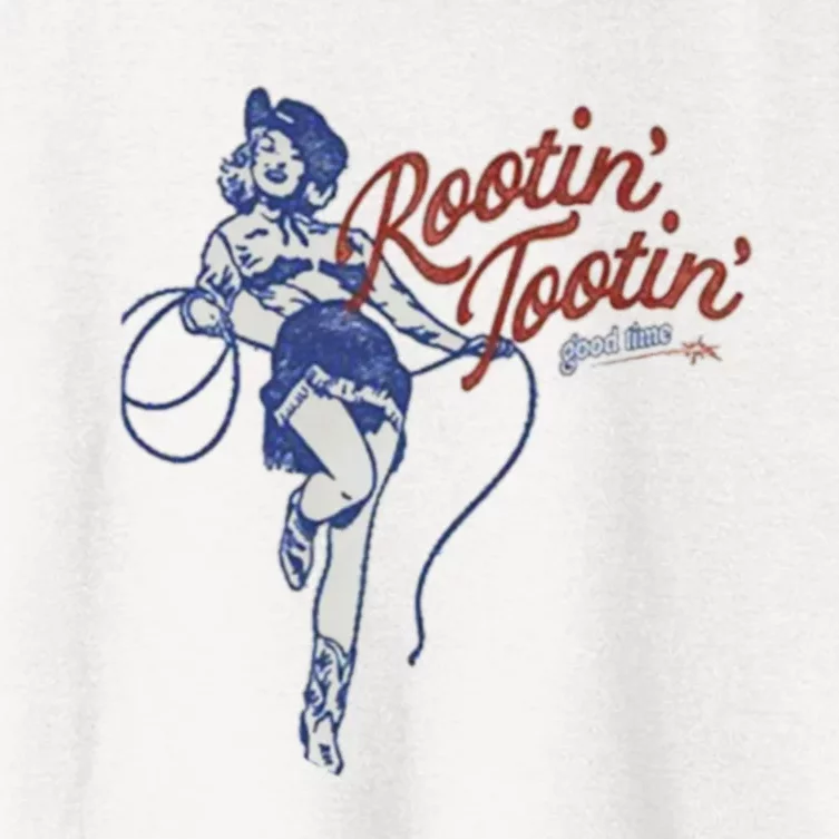 Rootin Tootin Good Time Women's Crop Top Tee