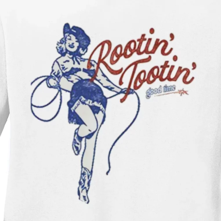 Rootin Tootin Good Time Ladies Long Sleeve Shirt