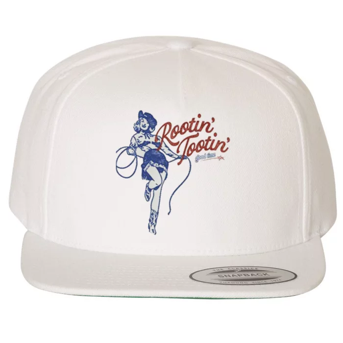 Rootin Tootin Good Time Wool Snapback Cap